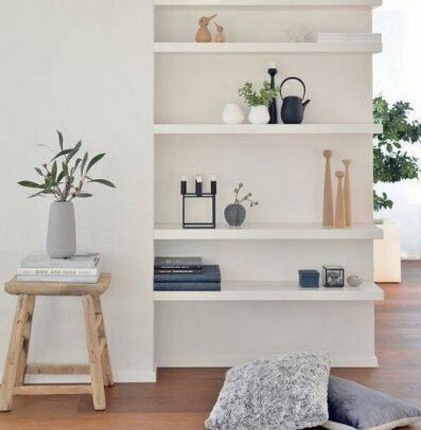 muebles de pladur estantería empotrada en pladur